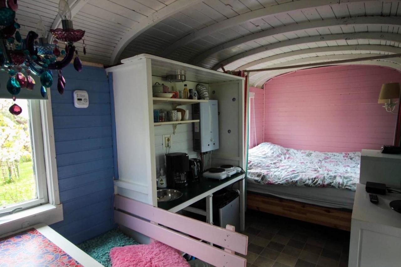 Pipowagen/Chalet De Oude Rijn Panzió Harmelen Kültér fotó